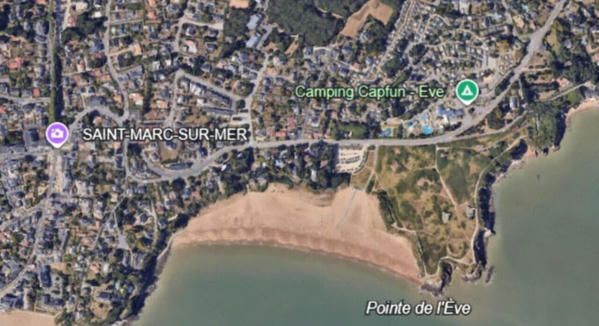 Piégés par la marée montante, deux adolescents bloqués sur une petite crique à Saint-Nazaire